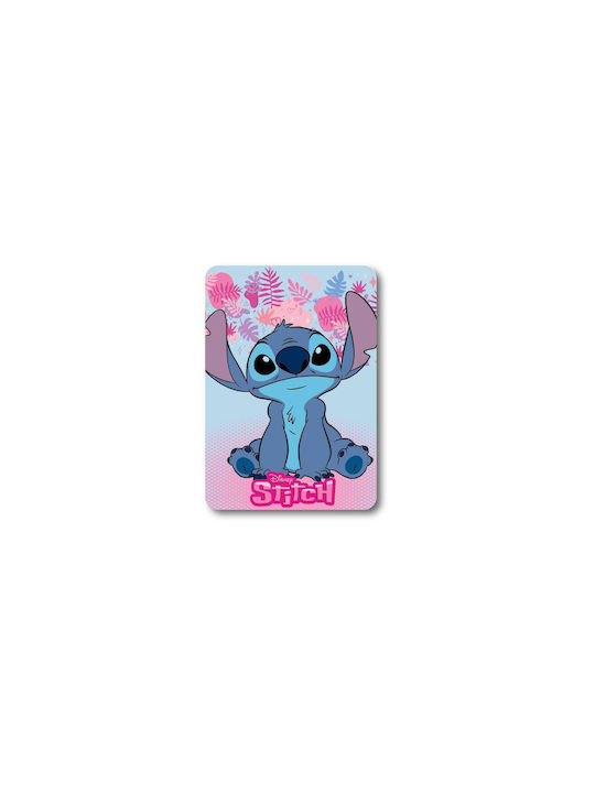 Disney Κουβέρτα Fleece Stitch Ice Blue-pink 140x100εκ.