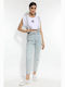 Hoch tailliert Damenjeans in Schlanker Passform