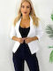 Scurt Blazer pentru femei Sacou White