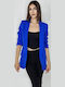 Lung Blazer pentru femei Sacou Blue