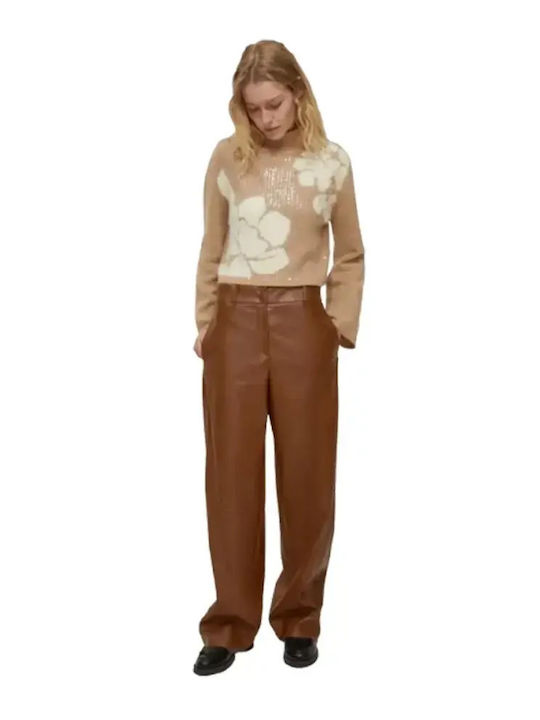 Damen Stoff Hose Tobacco