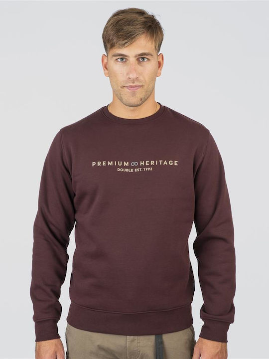 Double Double Burgundy Sweatshirt