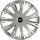 Versaco Auto Radkappen Set mit Marke Auto 4Stück 16" Silber/Silber