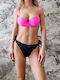 Set Bikini Brasil Schwarz Rosa
