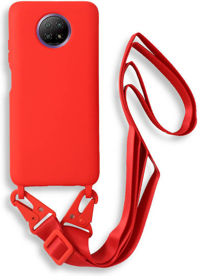 Bodycell Задна корица с Каишка Червен (Redmi Note 9TRealme 9 5G / 9 Pro)