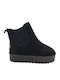 Women's Ankle Boots with Fur Black