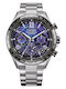 Citizen Ceas Barbatesc 44.6mm Cu Baterie Cu Brățară Metalică Gri