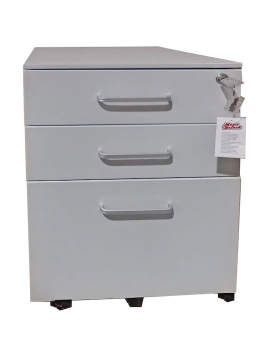 Kleiderschrank Büro mit Schloss Grey 40x45x64cm
