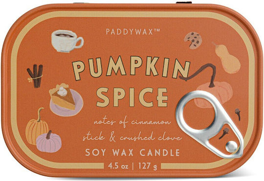 Paddywax Duftkerze in Metallbox mit Duft Kürbis Orange 127gr 1Stück Paddywax Duftkerze in Metallbox mit Duft Kürbis Orange 127gr 1Stück