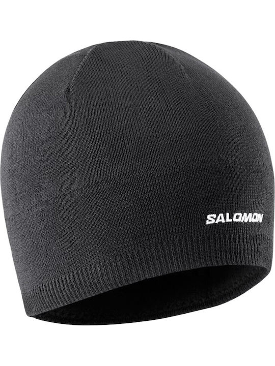 Beanie Unisex Fleece Beanie Knitted in Black color