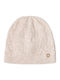 Beanie Feminin Căciulă cu Tricotaj Rib în culoarea Bej