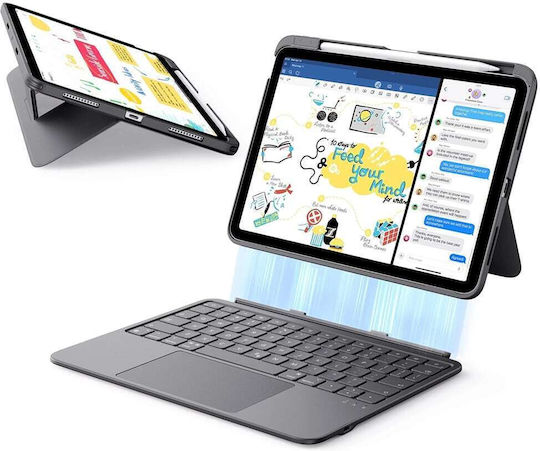 ESR Flex Flip Cover με Πληκτρολόγιο Γκρι (iPad 10 (2022), iPad 11 (2025))