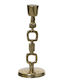 Kaemingk Kerzenhalter Aluminium in Gold Farbe 8x20x8cm 1Stück
