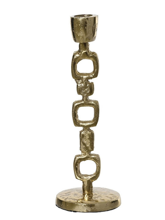 Kaemingk Kerzenhalter Aluminium in Gold Farbe 8x24x8cm 1Stück