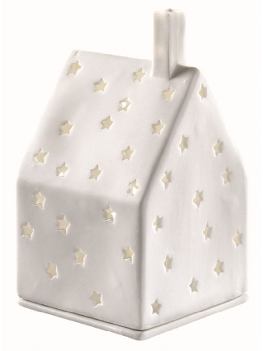 Raeder Lighthouse Candle Holder suitable for Tealights Porcelain in White Color 7x10x7cm 1pcs