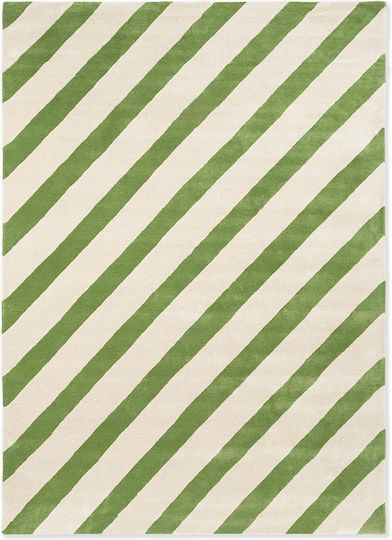 Harlequin Χειροποίητο Χαλί Ορθογώνιο Μάλλινο Green-white 140x200cm