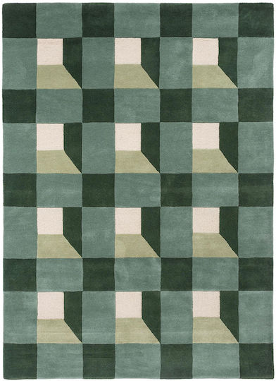 Harlequin Lucrat manual Covor Rectangular Din lână Green