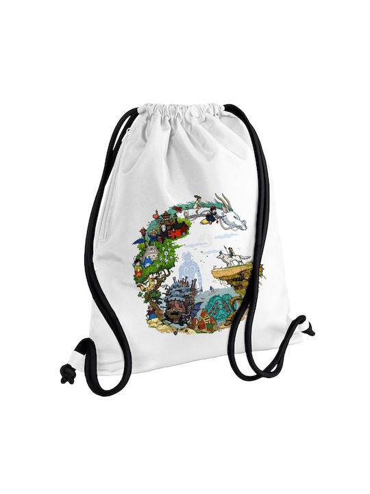 Koupakoupa Studio Ghibli Gym Backpack White
