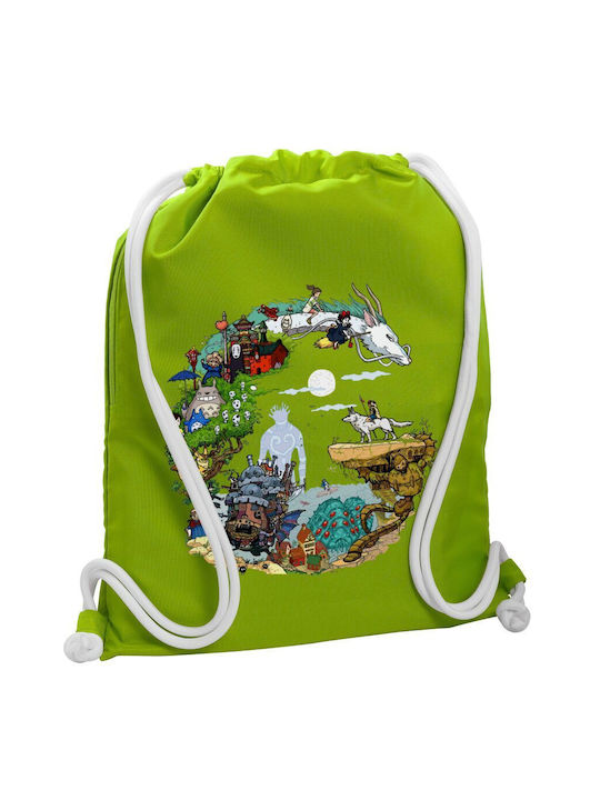 Koupakoupa Studio Ghibli Gym Backpack Green
