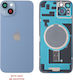 Καπάκι Μπαταρίας Battery Cover + Camera Lens + Μπλε για iPhone 14 Plus