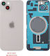Καπάκι Μπαταρίας Battery Cover + Camera Lens + Ασημί για iPhone 14 Plus