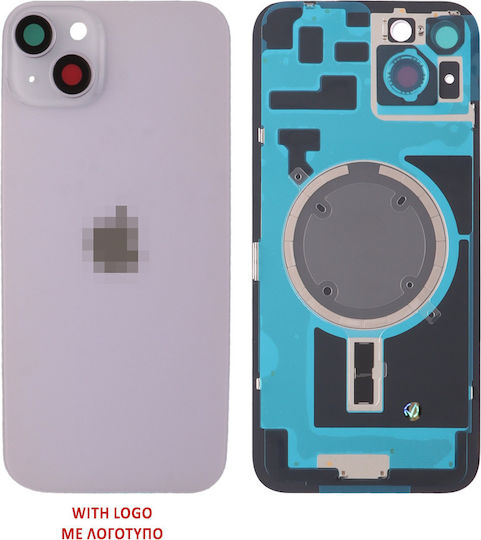 Καπάκι Μπαταρίας Battery Cover + Camera Lens + Μωβ για iPhone 14 Plus