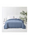 Mattex Κουβερλί Υπέρδιπλο Microfiber Blue 240x260cm