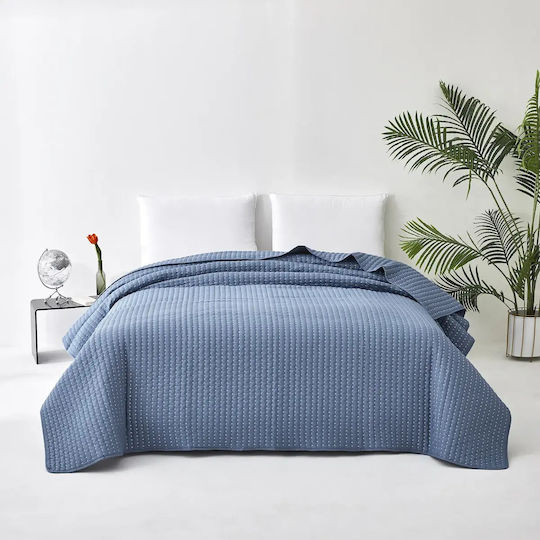 Mattex Покривало Кингсайз Микрофибър Синьо 240x260см