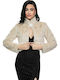 Women's Short Fur Beige