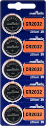Murata Lithium Watch Batteries CR2032 3V 5pcs