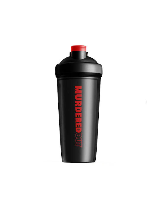 Murdered Out Plastic Protein Shaker 600ml Black