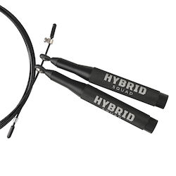 Hybrid Squad Въже За Скоростен Скачане Crossfit Jump Rope Черно