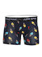 Herren Boxershorts Blau mit Mustern 1Packung