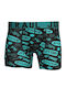 Herren Boxershorts Schwarz mit Mustern 1Packung