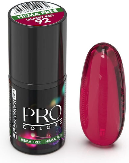Excellent Pro Halb-permanenter Nagellack 92 Glassy Red 1Stück