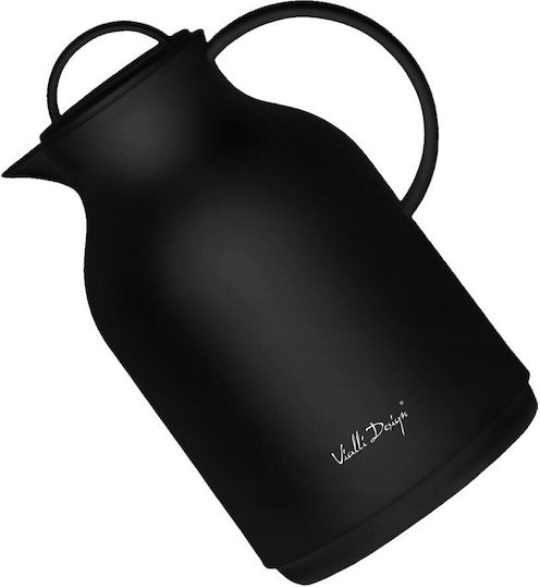 Vialli Design Amo Cană Gradată Termos Din Plastic 1L Negru