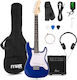 MAX Elektrische Gitarre Blau Mit E-Gitarren