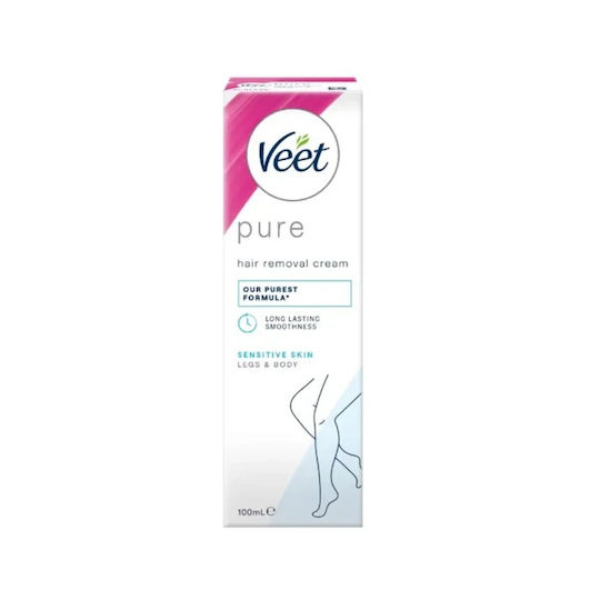 Veet Hair Removal Body Cream Pure Suitable for Sensitive Skin 100ml