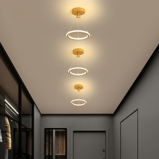 Keskor Pendant Light Gold 21x21x80cm
