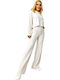 Damen Cream Set mit Hose in Lockerer Passform
