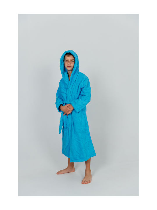 Belotex Παιδικό Μπουρνούζι Light Blue με Κουκούλα