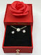 Elemar Set with Necklace & Earrings from Steel with Stones
