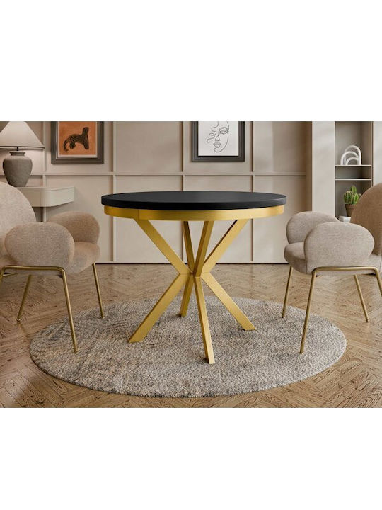 Oswego 156 Rund Tisch Speisesaal Holz Gold, Bla...