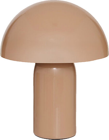 Pakketo Mushi Metal Table Lamp Led With Beige Shade And Base