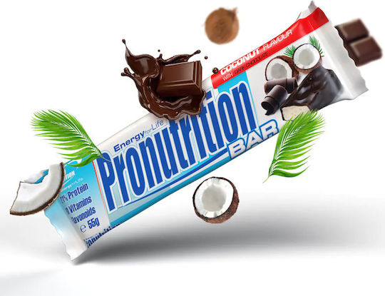 Pro Nutrition Baton cu 23% Proteină & Aromă Nucă de cocos 55gr