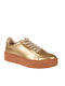 Damen Sneakers Gold