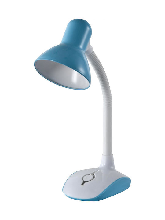 ARlight Schreibtischlampe mit flexiblem Arm für Fassung E27 in Blau Farbe