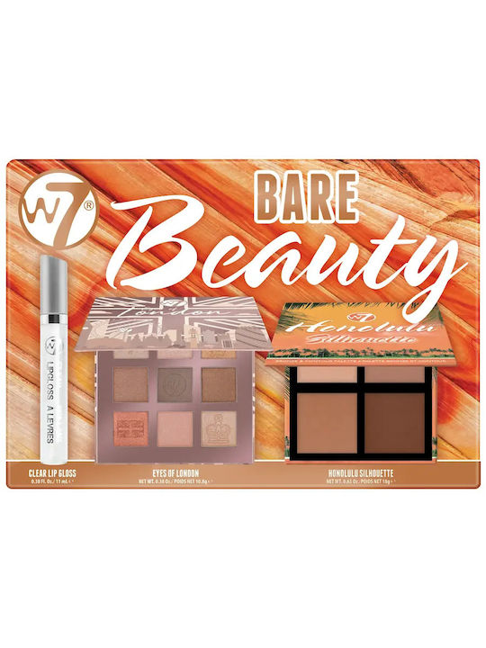 W7 Cosmetics Bare Beauty Палитра за грим за Лице, Очи и Устни 10.8гр