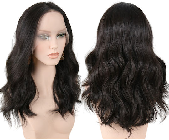 Women's Wig Full Lace 13x4 Invisible Fit Dark Chestnut High Quality Synthetic 20 Inches