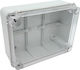 Arli Ηλεκτρολογικό Κουτί Εξωτερικής Τοποθέτησης Διακλάδωσης Στεγανό IP67 Διάφανο